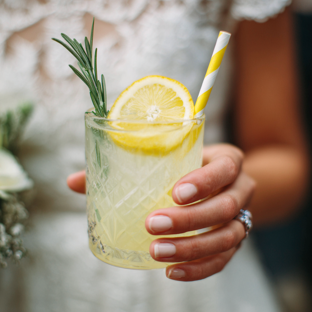 lemonade bar wedding idea; South Jersey and New York City event venue + catering; Cherry Hill, New Jersey venue; Marian House